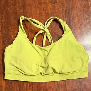 Lululemon Athletica Vibrant Yellow Sports Bra